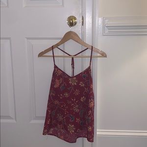 Hollister Floral Patterned Tank Top